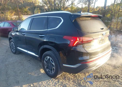 2021 Hyundai Santa Fe Hybrid Blue z USA, uszkodzony, nr VIN KM8S2DA14MU008758